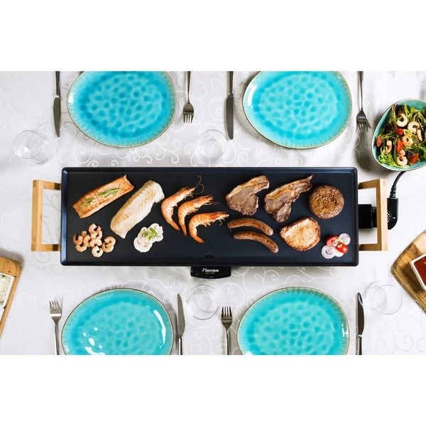 Bestron Teppanyaki XL ABP603BB, Elektro-Grillplatte – Bild 6