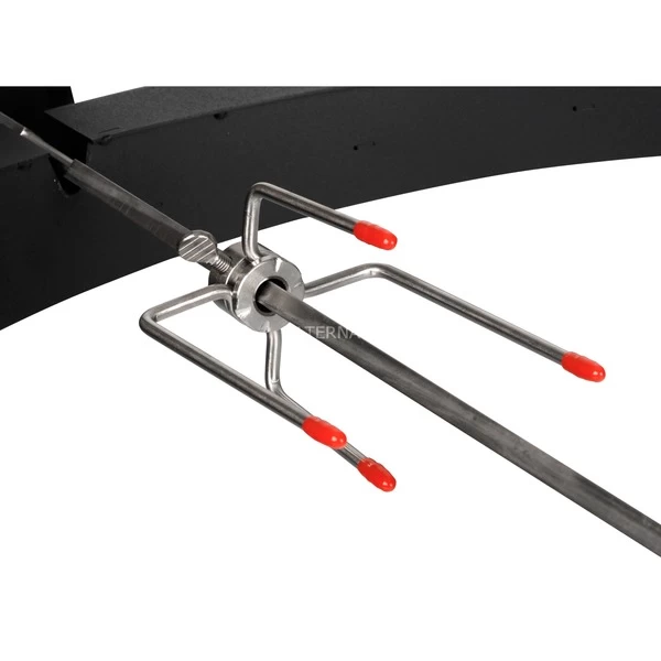 Big Green Egg Drehspieß LetzQ Spit, 24", 5-teiliges Set, Grillspieß – Bild 4