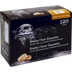 Bradley Whiskey Eiche Bisquetten, 120 Stück, Räucherholz