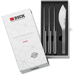 DICK Steakmesser AJAX Pure Metal, 4er-Set