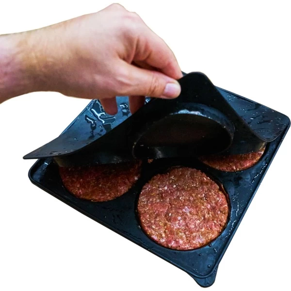Moesta BurgerPresse No.1, 4-fach Silikon Hamburgerpresse – Bild 3