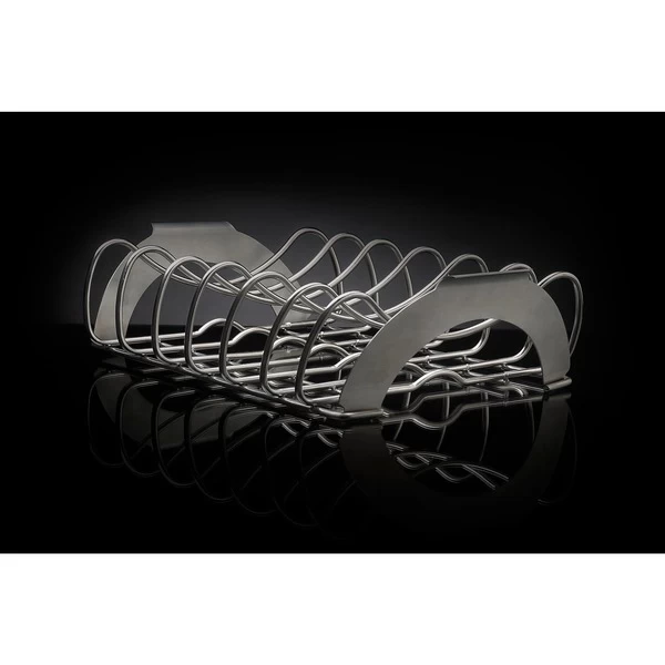 Napoleon PRO Edelstahl Sparerib-Halter, Grillkorb – Bild 2