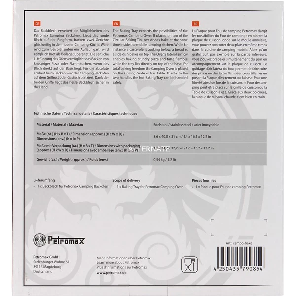 Petromax Backblech Für Camping-Backofen – Bild 5