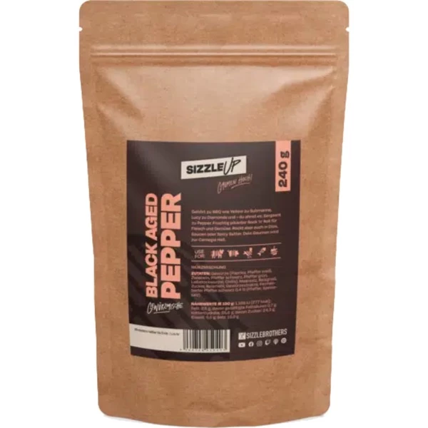 SizzleBrothers Black Aged Pepper, Gewürz