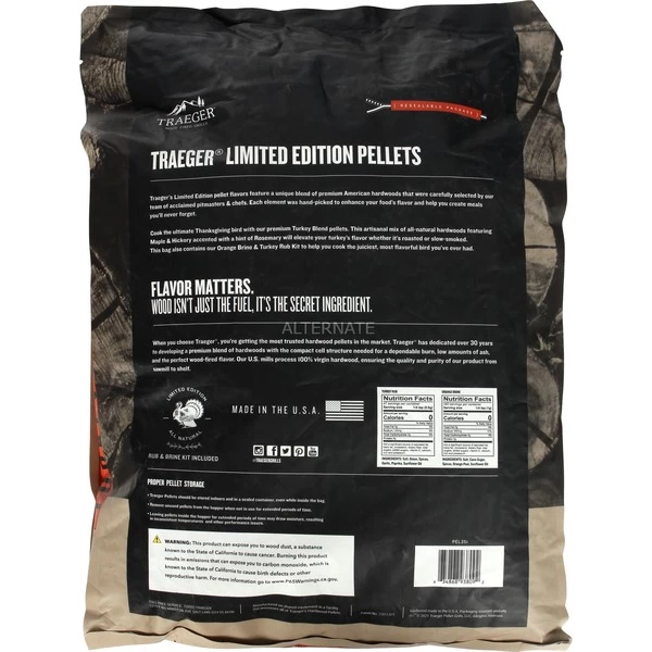 Traeger Hartholz Pellets TURKEY BLEND, 8kg, Brennstoff – Bild 3