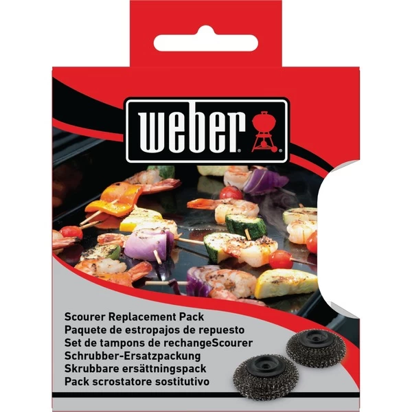 Weber Ersatzköpfe 6210, Für Plancha-Spülbürste, Grill-Reinigungsbürste