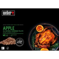 Weber Holzpellets Apfelholz, 8kg, Brennstoff